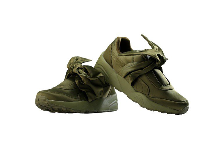 נעלי פומה- PUMA rihanna bow rubbon silk cherry blossom pink -Verdigris – תמונה 6