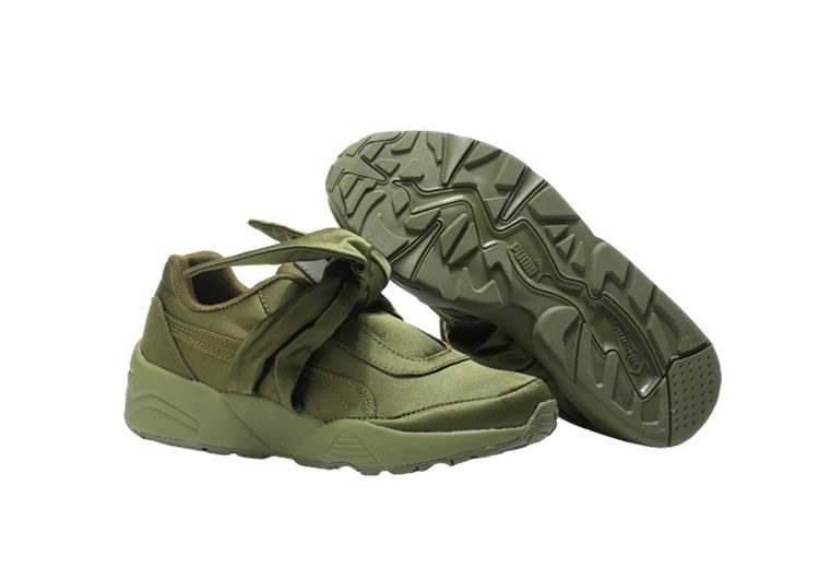 נעלי פומה- PUMA rihanna bow rubbon silk cherry blossom pink -Verdigris – תמונה 9