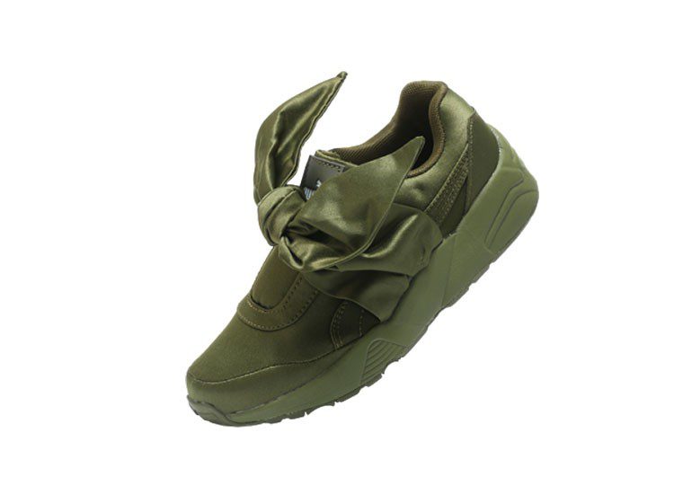 נעלי פומה- PUMA rihanna bow rubbon silk cherry blossom pink -Verdigris – תמונה 4