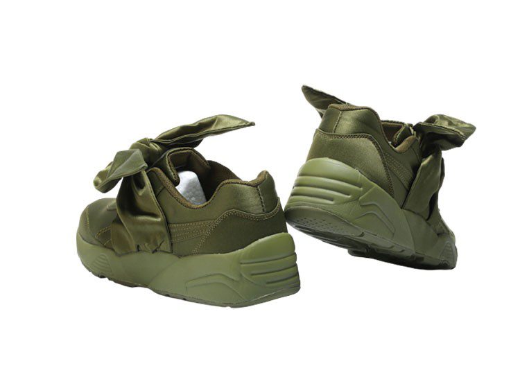 נעלי פומה- PUMA rihanna bow rubbon silk cherry blossom pink -Verdigris – תמונה 8