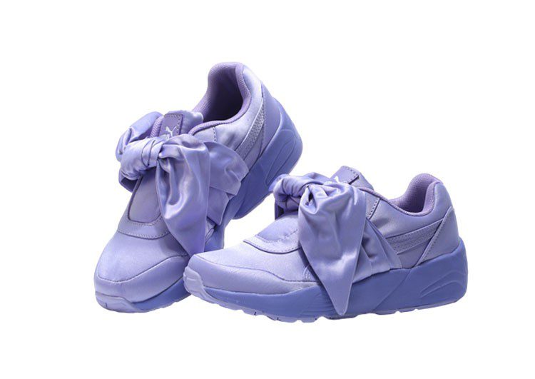 נעלי פומה- PUMA rihanna bow rubbon silk cherry blossom pink -Wild Blue Yonder – תמונה 2