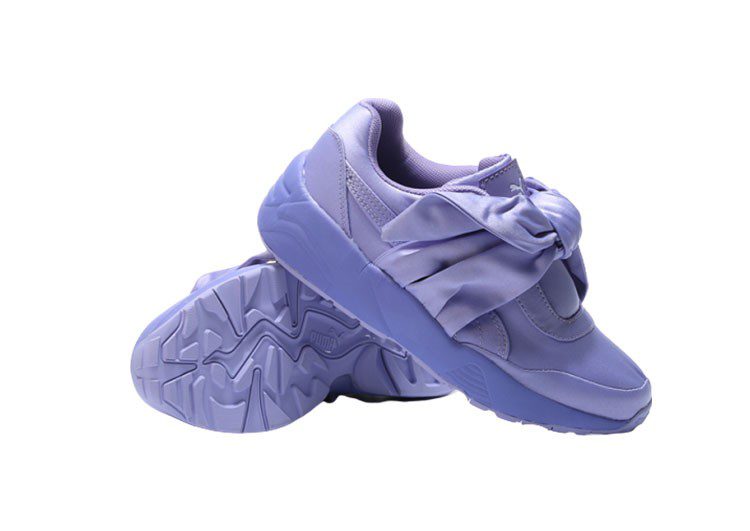 נעלי פומה- PUMA rihanna bow rubbon silk cherry blossom pink -Wild Blue Yonder – תמונה 9