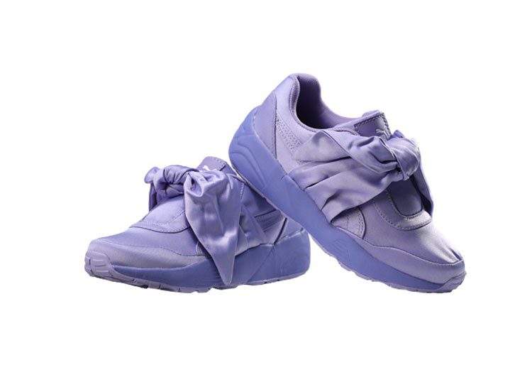 נעלי פומה- PUMA rihanna bow rubbon silk cherry blossom pink -Wild Blue Yonder – תמונה 5