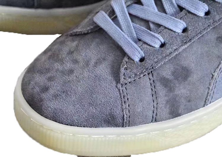 נעלי פומה-PUMA transparent crystal sole suede lining plush lace-up sneakers couple shoes-Light Slate Grey – תמונה 5