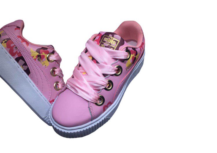 נעלי פומה- Puma Platform Kiss Careaux Rihanna -Plum – תמונה 5