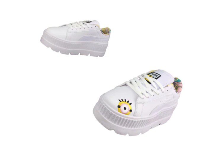 נעלי פומה- Puma X Minions Collection Harina Series Fashionable Little Trendy Shoes Thick-soled Non-slip Wear-resistant High Quality-White – תמונה 5