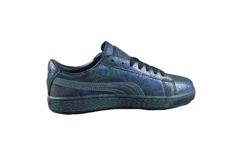 נעלי פומה-Puma basket classic splash ink blue -Black – תמונה 3