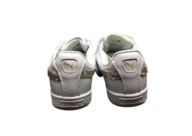 נעלי פומה- Puma bow glitter sequins -White – תמונה 9