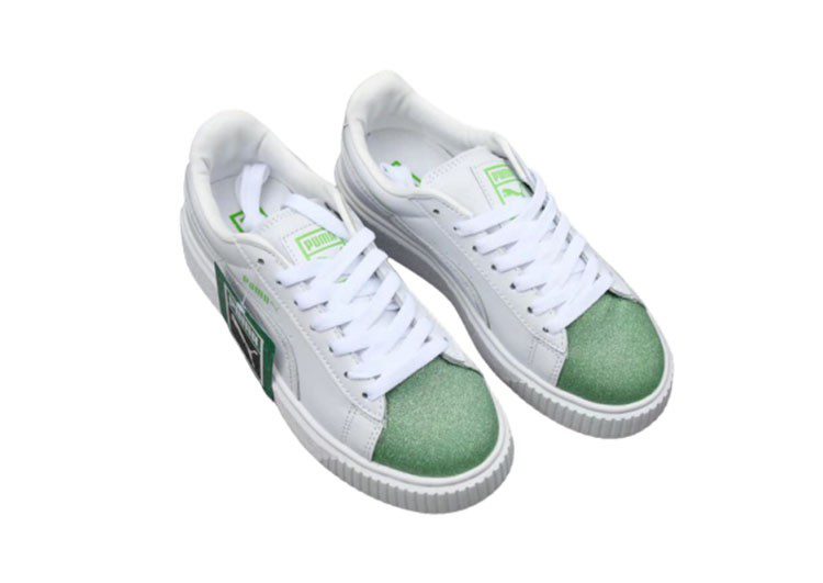 נעלי פומה- Puma platform shoes top pog leather gold head silver hesd frosted hesd flash drill bit-Envy – תמונה 2