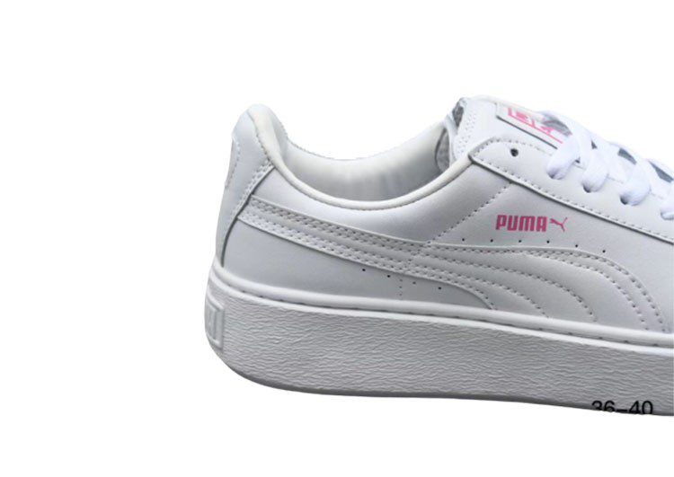 נעלי פומה- Puma platform shoes top pog leather gold head silver hesd frosted hesd flash drill bit-Link Water – תמונה 6