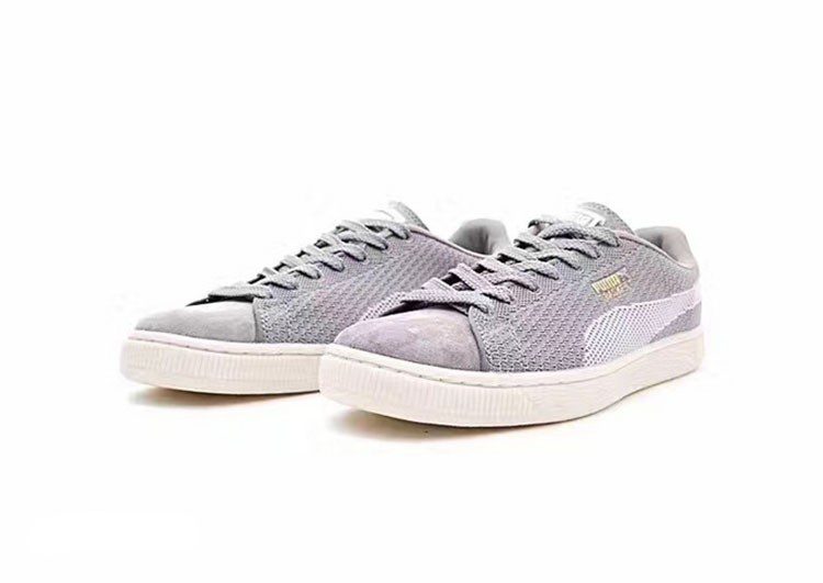 נעלי פומה- Puma suede Classic+ Knit -Light Grey – תמונה 2