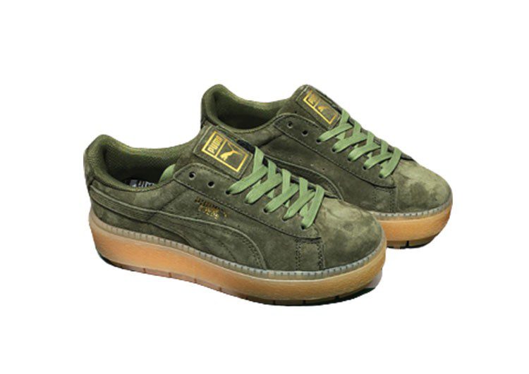 נעלי פומה- Puma suede platform rihanna plarform shoes-Bitter – תמונה 2