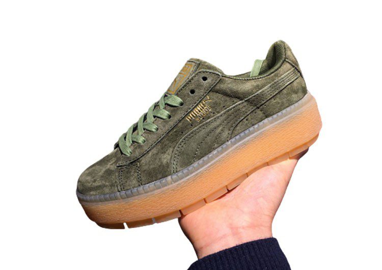 נעלי פומה- Puma suede platform rihanna plarform shoes-Bitter – תמונה 3