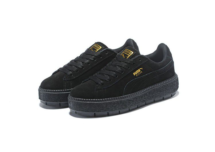 נעלי פומה- Puma suede platform rihanna plarform shoes-Black – תמונה 2
