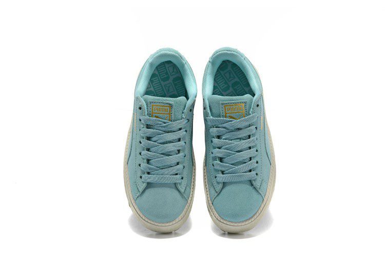 נעלי פומה- Puma suede platform rihanna plarform shoes-Shadow Green – תמונה 3