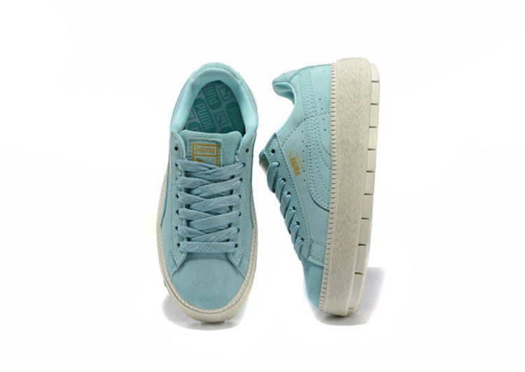 נעלי פומה- Puma suede platform rihanna plarform shoes-Shadow Green – תמונה 4