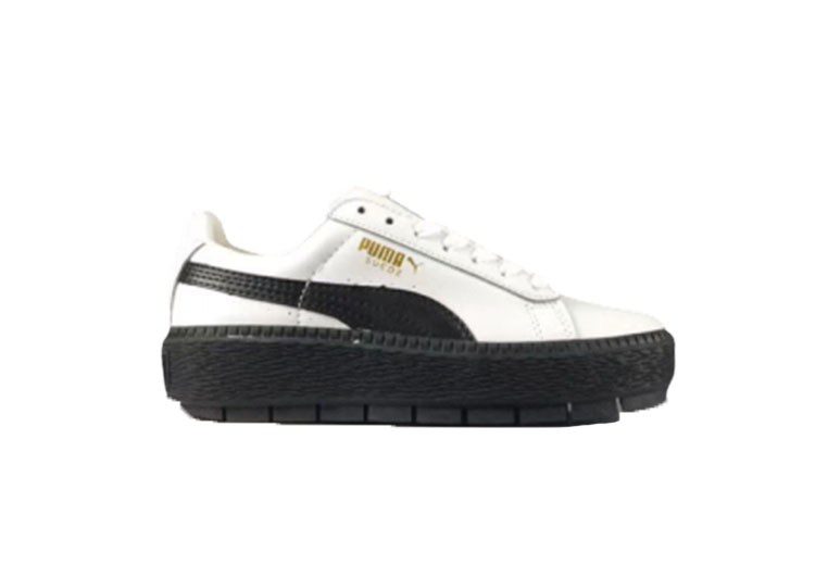 נעלי פומה- Puma suede platform rihanna platform shoes leather-Desert Storm – תמונה 2