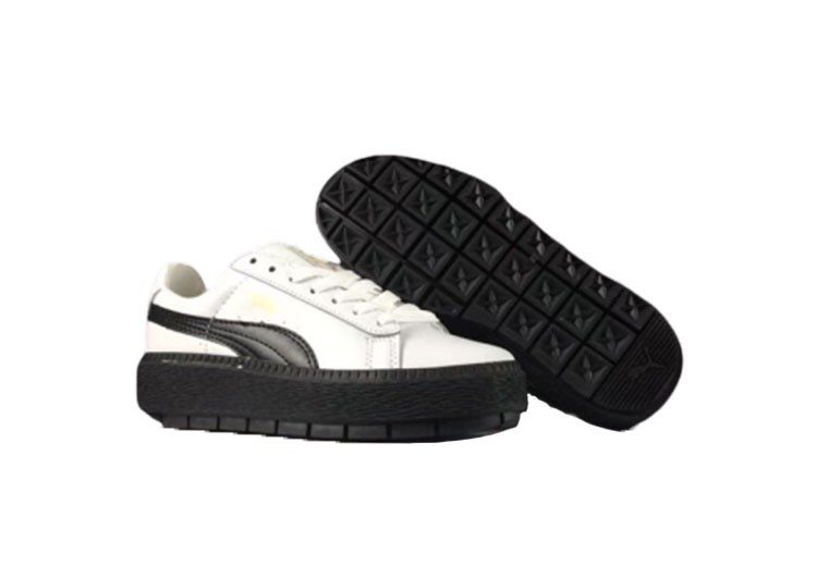 נעלי פומה- Puma suede platform rihanna platform shoes leather-Desert Storm – תמונה 8