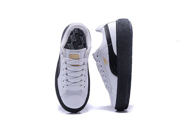 נעלי פומה- Puma suede platform rihanna platform shoes leather-Lavender Grey – תמונה 4