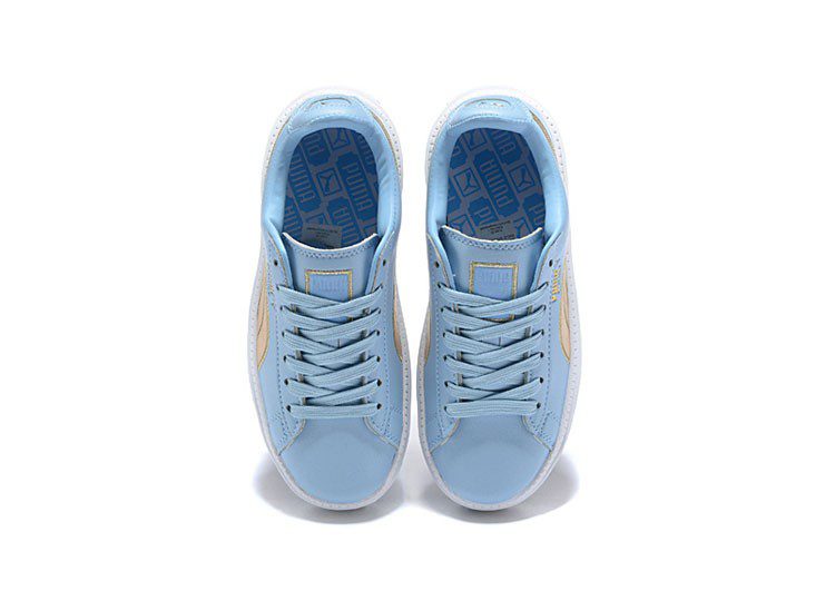 נעלי פומה- Puma suede platform rihanna platform shoes leather-Polo Blue – תמונה 5