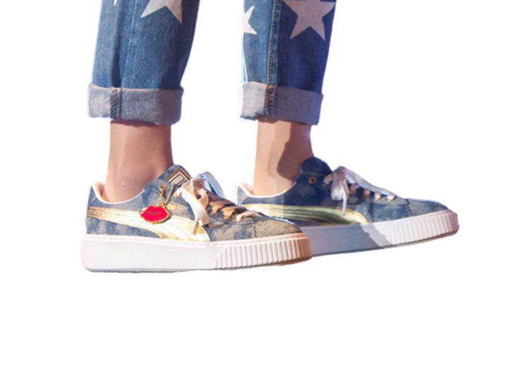 נעלי פומה-Rihanna II Puma Denim Satin-Blue Whale – תמונה 5