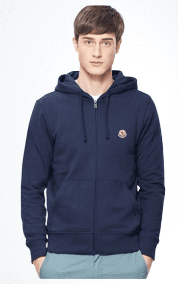 מונקלר-MONCLER HOODIES MEN’S BLUE