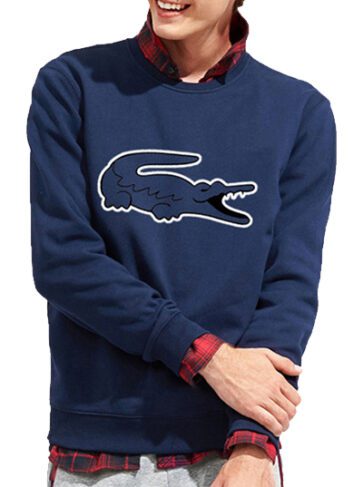 לקוסט-LACSOTE  SWETER MEN DESGIN- NAVY BLUE