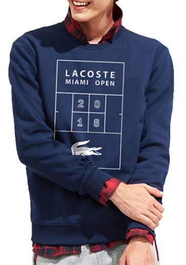 לקוסט-LACSOTE  SWETER MEN DESGIN- NAVY BLUE
