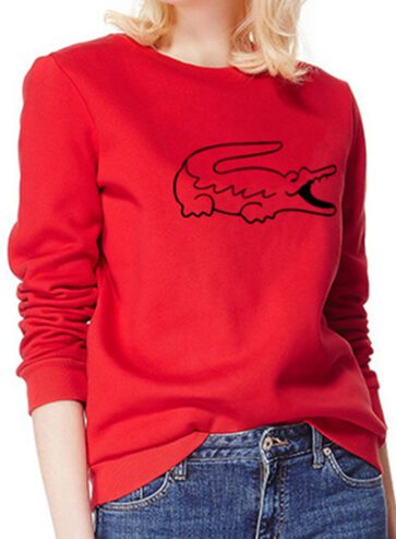 לקוסט-LACSOTE  SWETER WOMEN DESGIN- RED