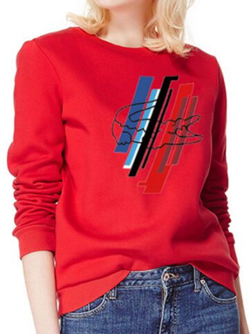 לקוסט-LACSOTE  SWETER WOMEN DESGIN- RED