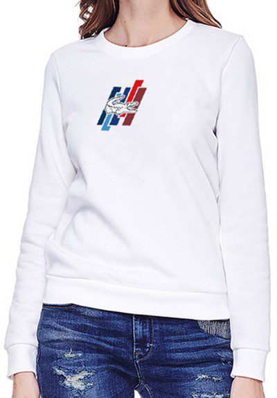 לקוסט-LACSOTE SWETER WOMEN DESGIN- WHITE