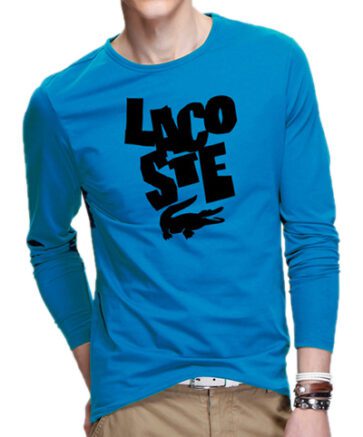 לקוסט-LACSOTE TSHIRT MEN LONG DESGIN - BLUE