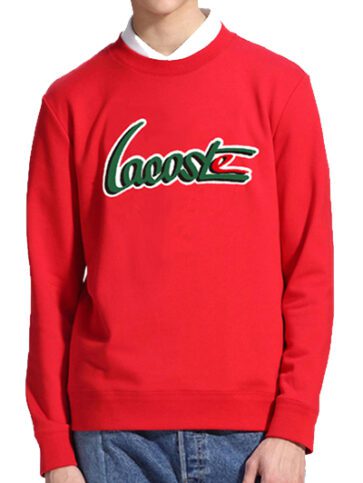 לקוסט-LACSOTE  SWETER MEN DESGIN- RED