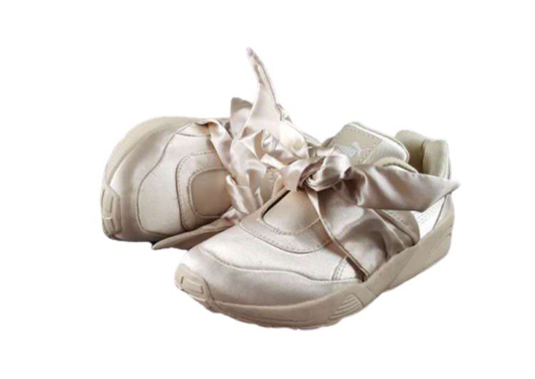 נעלי פומה- puma rihanna bow rubbon silk cherry blossom pink-White Pointer – תמונה 2