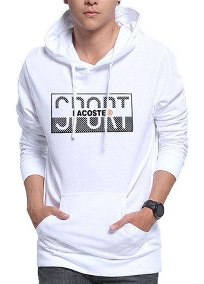 לקוסט-LACSOTE HOODIES MEN DESGIN - WHITE