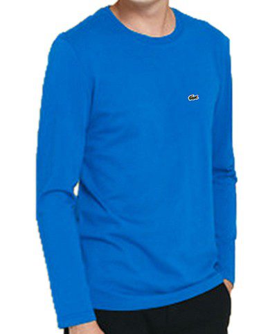 לקוסט-LACSOTE TSHIRT MEN LONG - BLUE