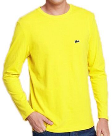 לקוסט-LACSOTE TSHIRT MEN LONG - YELLOW