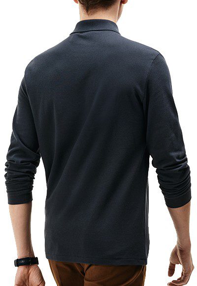 לקוסט-LACSOTE TSHIRT MEN POLO LONG - Rhino – תמונה 2