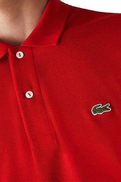 לקוסט-LACSOTE TSHIRT MEN POLO LONG - Venetian Red – תמונה 4