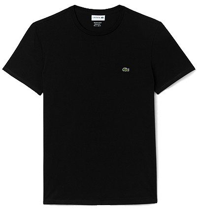 לקוסט-LACSOTE TSHIRT MEN SHORT - Black – תמונה 4
