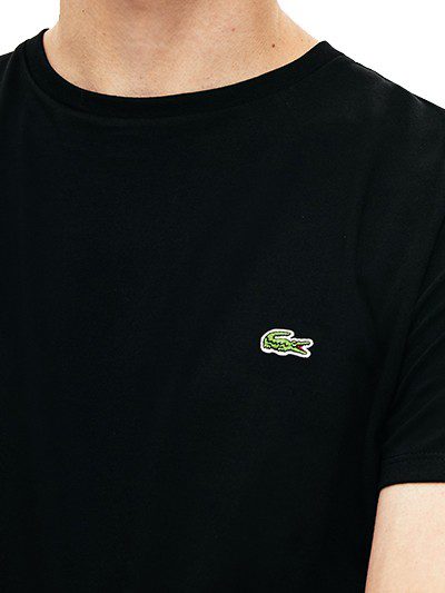 לקוסט-LACSOTE TSHIRT MEN SHORT - Black – תמונה 5