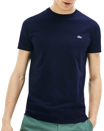 לקוסט-LACSOTE TSHIRT MEN SHORT - Navy Blue