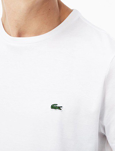 לקוסט-LACSOTE TSHIRT MEN SHORT - White – תמונה 4