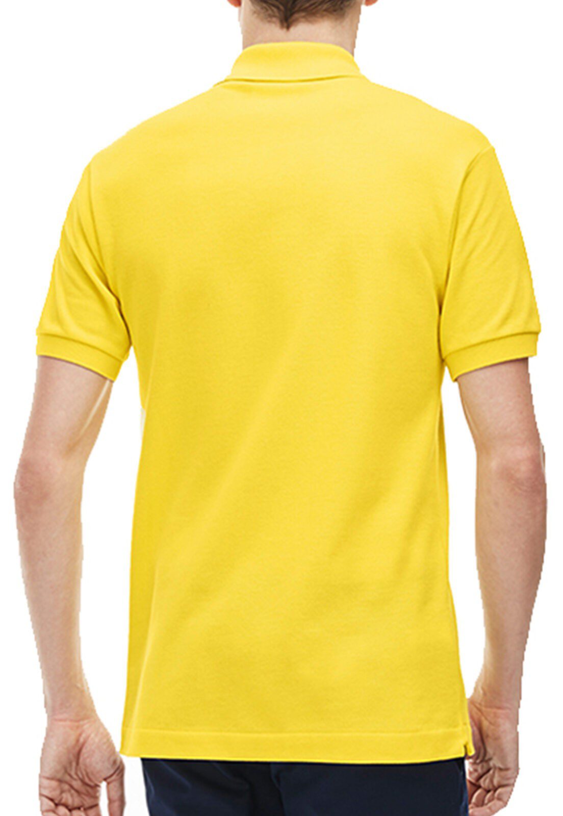 לקוסט-LACSOTE TSHIRT MEN'S POLO SHORT - Gorse – תמונה 2