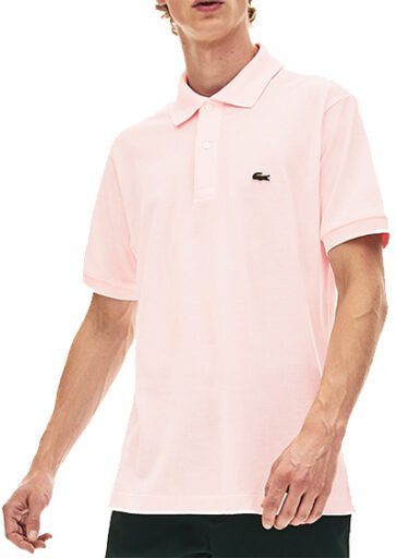 לקוסט-LACSOTE TSHIRT MEN'S POLO SHORT - Light Pink