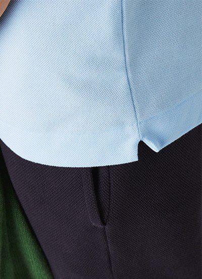 לקוסט-LACSOTE TSHIRT MEN'S POLO SHORT - Onahau Blue – תמונה 3