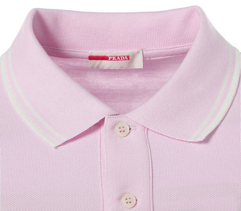 פראדה-PRADA TSHIRT POLO SHORT MEN - Light Pink – תמונה 3