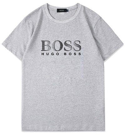 בוס-HUGO BOSS TSHIRT MEN'S SHORT - Gray – תמונה 2