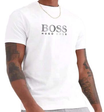 בוס-HUGO BOSS TSHIRT MEN'S SHORT - White