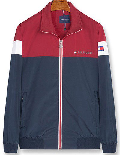 טומי הילפיגר-TOMMY JACKET - Red & Nave Blue